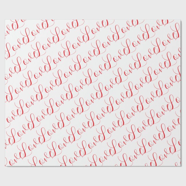 Papier Cadeau Love Wrapping Paper (Plat)
