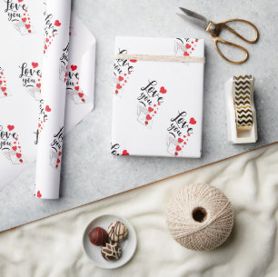 Papier Cadeau Love You