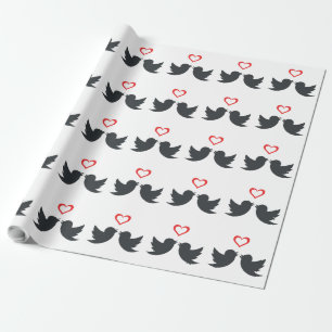 PAPIER CADEAU LOVEBIRDS