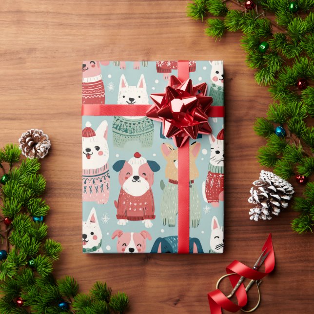 Papier Cadeau lovely animal design (Cadeau de vacances)