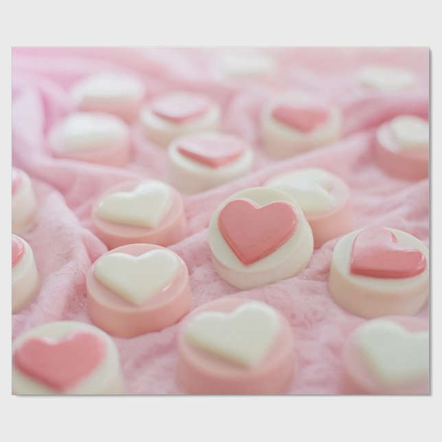 Papier Cadeau lovely pink  (Plat)