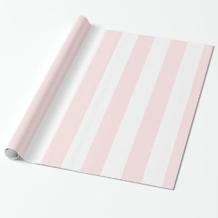 Papier Cadeau Lt rose blanc extra grand Motif en bande