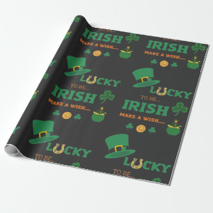Papier Cadeau Lucky irish fait un voeu
