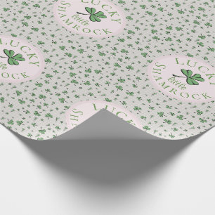 Papier Cadeau Lucky Little Shamrock Jour de la Saint Patrick
