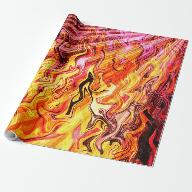 Papier Cadeau Lumière du soleil à travers les flammes..... (Déroulé)