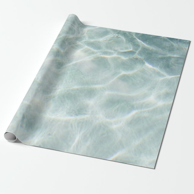 Papier Cadeau Lumière réfléchie à l'eau le jour (Déroulé)
