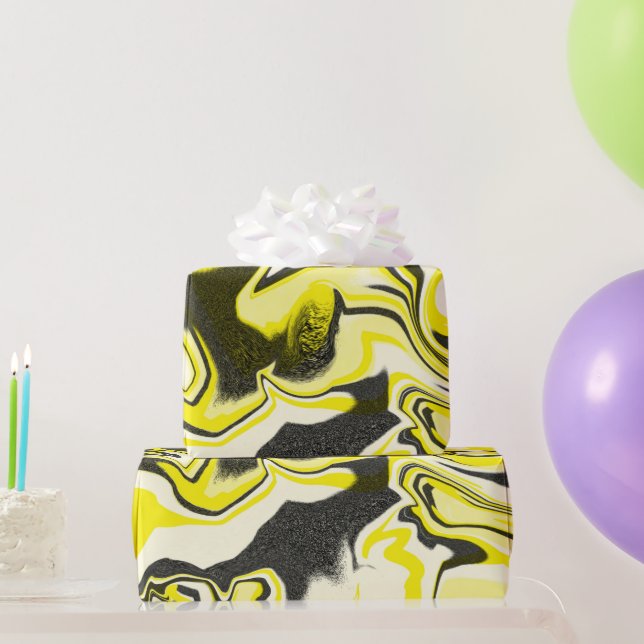 Papier Cadeau Lumière Turbo Noir (Cadeaux de fête)