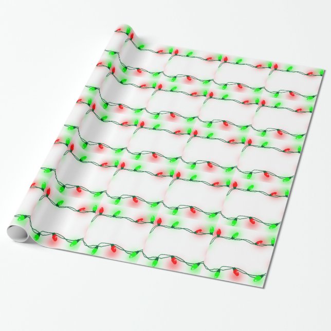 Papier Cadeau Lumières de Noël (Déroulé)