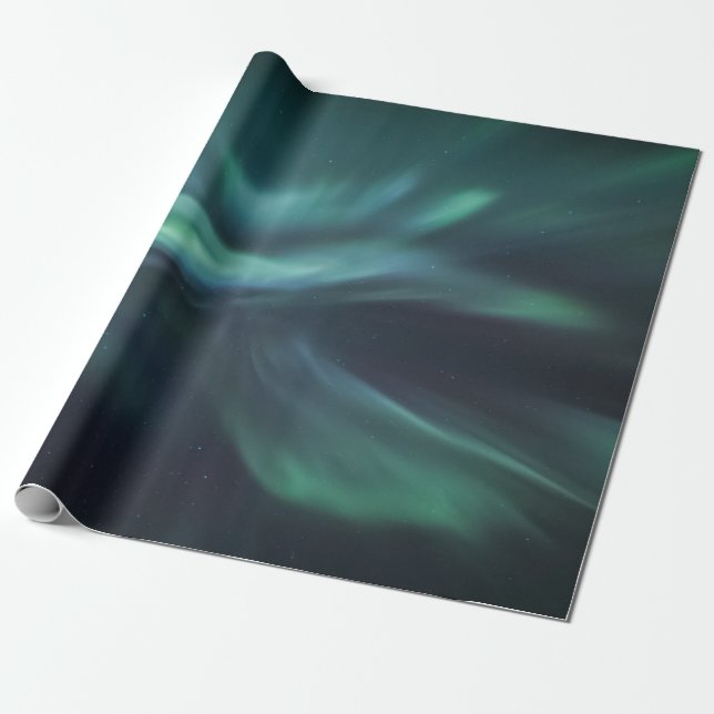 Papier Cadeau Lumières du Nord (Déroulé)
