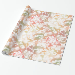Papier Cadeau Lumières en pastel de tache floue de Bokeh