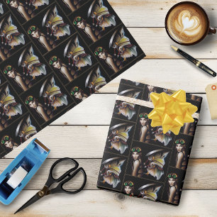 Papier Cadeau Lunettes à ailes de fée mécaniques Steampunk