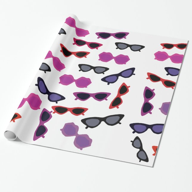 Papier Cadeau Lunettes de soleil (Déroulé)
