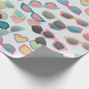 Papier Cadeau Lunettes de soleil éparses 