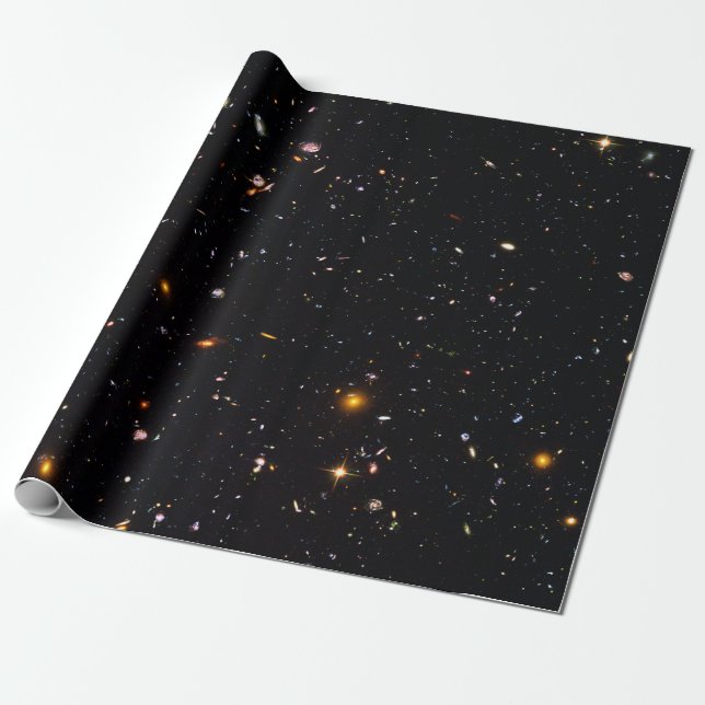Papier Cadeau L'univers étoilé l'espace profond photo astronomie (Déroulé)