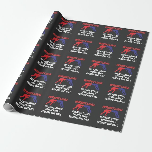 Papier Cadeau Lutte amusante Les autres sports nécessitent seule (Déroulé)
