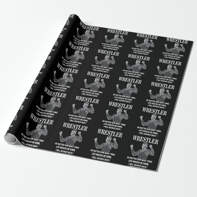Papier Cadeau Lutte Inspirationnelle contre le lutteur (Déroulé)