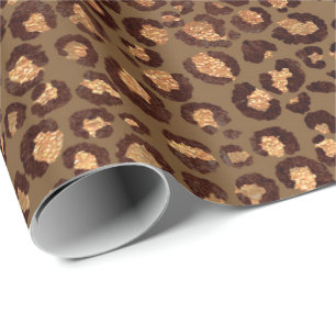 Papier Cadeau Lux en bronze animal d'Africain de miel de noir