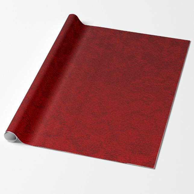 Papier Cadeau luxueux rouge profond (Déroulé)