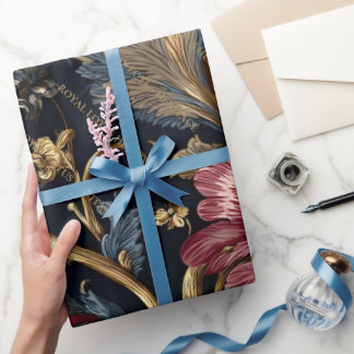 Papier Cadeau Luxury Indian Floral Wrapping Paper Vintage Royal