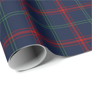 Papier Cadeau Lynch Clan Tartan Irish Plaid Motif
