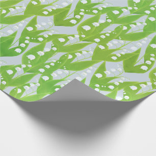 Papier Cadeau Lys de la Vallée Motif Floral