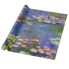 Papier Cadeau Lys d'eau par Monet