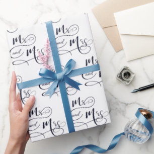 Papier Cadeau M. et Mme la Mariage Texte