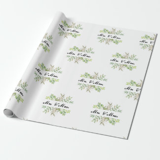 Papier Cadeau M. et Mme mariage