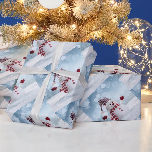 Papier Cadeau M. Snowman (Vacances)