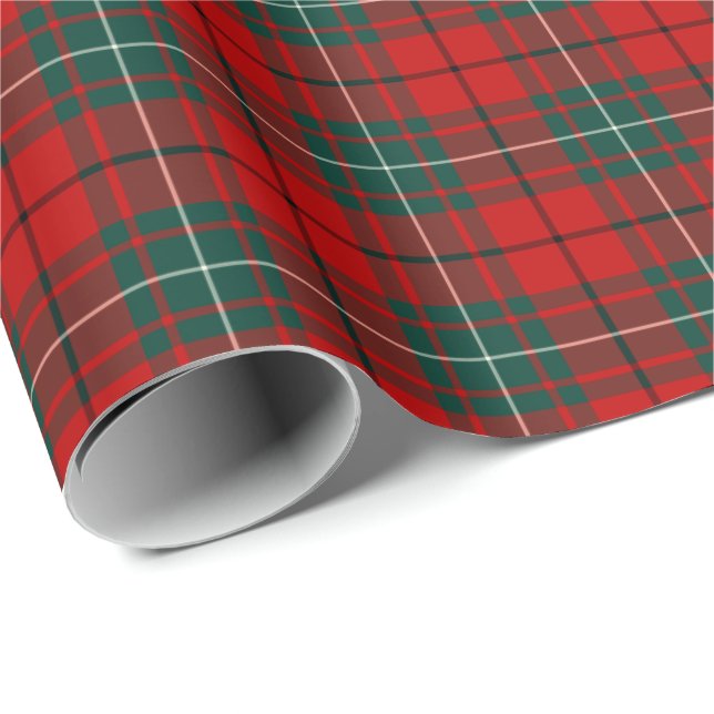 Papier Cadeau MacAulay Clan Tartan (Coin rond)