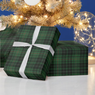 Papier Cadeau MacAuley Chasse Ancien Clan écossais Tartan