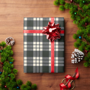 Papier Cadeau MacFarlane Black White M Original Scottish Tartan