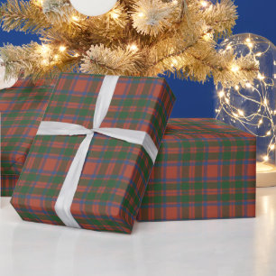 Papier Cadeau MacIntosh Ancien Tartan écossais