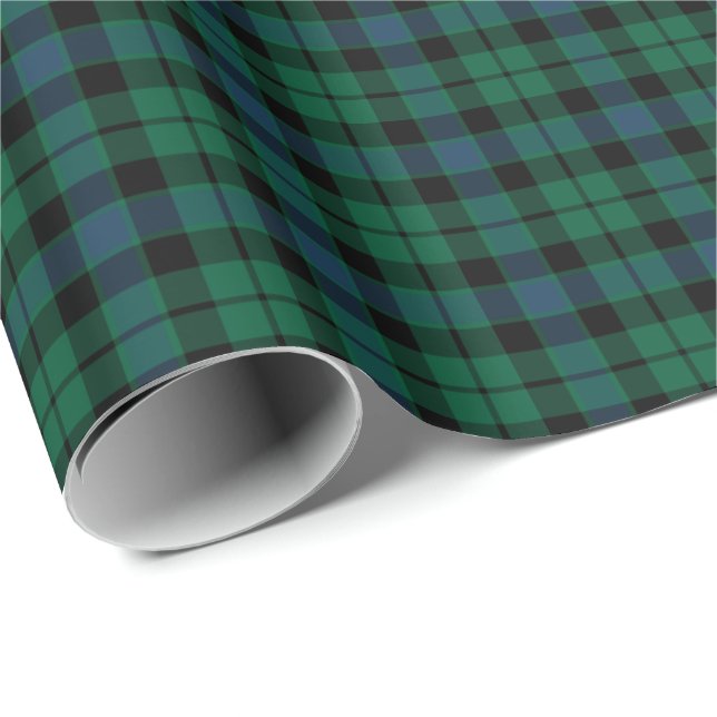 Papier Cadeau MacKay Clan Tartan (Coin rond)