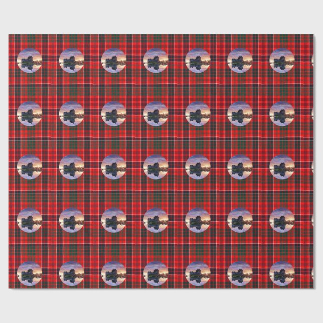 Papier Cadeau MacRae Tartan Eilean Donan Castle (Plat)