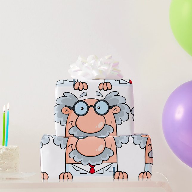 Papier Cadeau Mad Professeur (Créateur téléchargé)