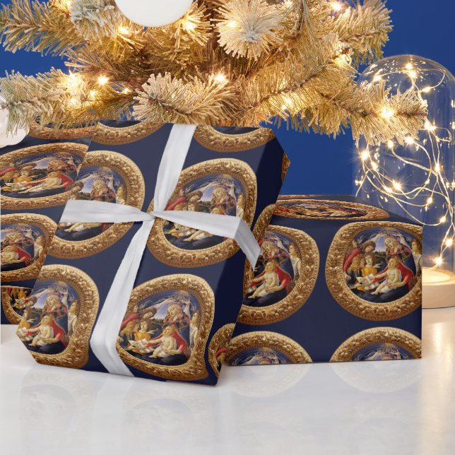 Papier Cadeau Madonna du Magnificat par Sandro Botticelli (Vacances)