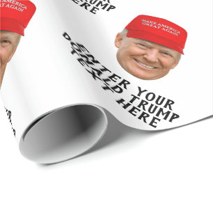 PAPIER CADEAU MAGA DE DONALD TRUMP PERSONNALISÉ