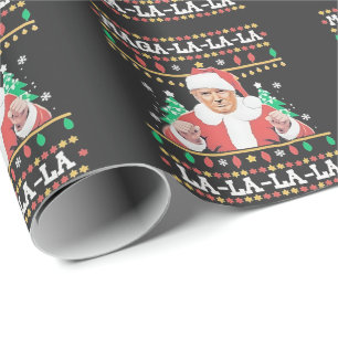 Papier Cadeau Maga La La La Trump Noël Inauguration 47e