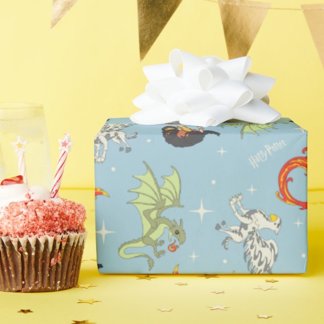 Papier Cadeau Magical Creatures Vintage Pattern (Fête d'anniversaire)