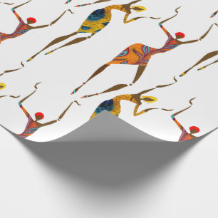 Papier Cadeau Magie de la fille noire