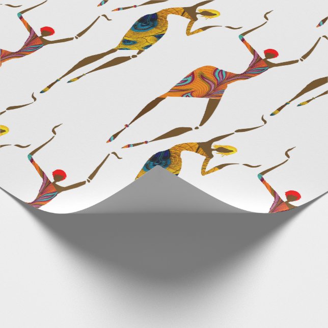 Papier Cadeau Magie de la fille noire (Coin)