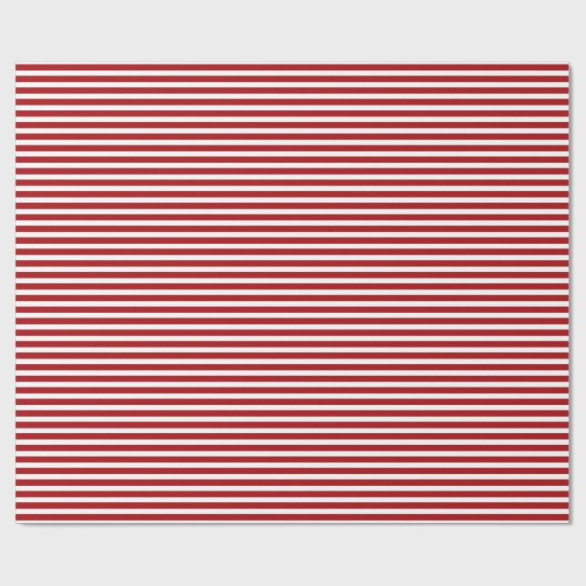 Papier Cadeau Magie de Noël rouge et blanc (Plat)
