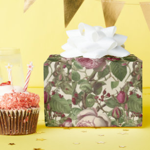 Papier Cadeau Magnifique conception florale botanique