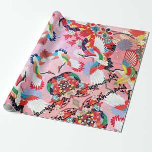 Papier Cadeau Mah Jongg Egrets