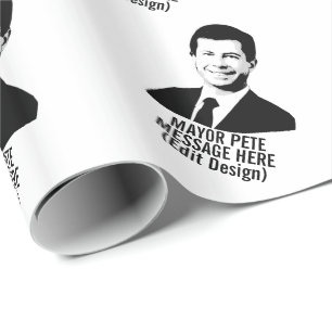 Papier Cadeau Maire Pete personnalisé