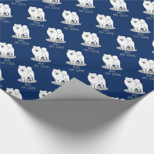 Papier Cadeau Mais je suis mignon Samoyed Dog Funny Sammie