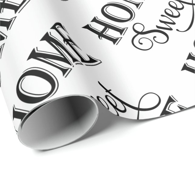 Papier Cadeau Maison douce à la maison (Coin rond)