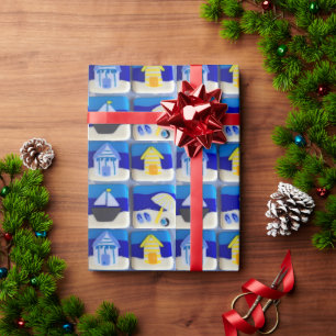 Papier Cadeau Maisons 1