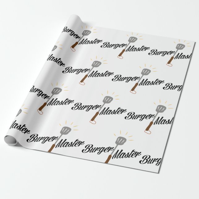 Papier Cadeau Maître de hamburgers (Déroulé)